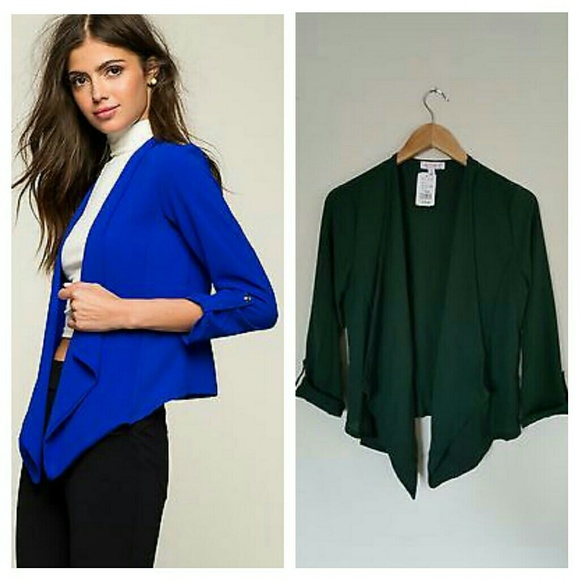 A'GACI 
Hunter Fly Away Draped Blazer