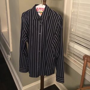 Hugo Boss Men's Navy Dress Shirt