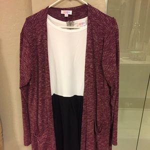 Lularoe Sarah Cardigan and Amelia Dress XL NWT