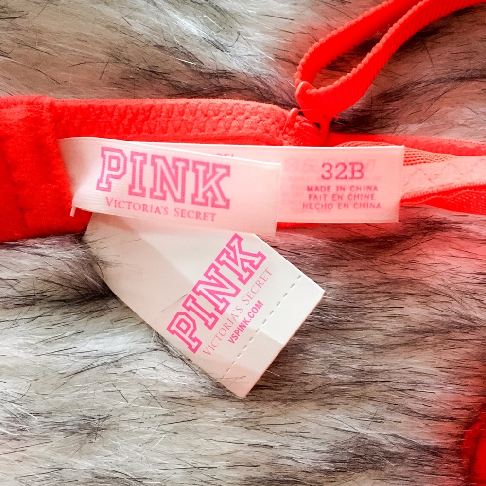 [pink vs] lace date unlined bra - Picture 3 of 8