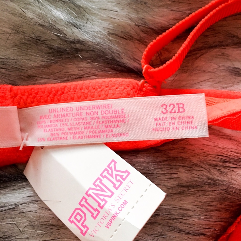 [pink vs] lace date unlined bra - Picture 4 of 8