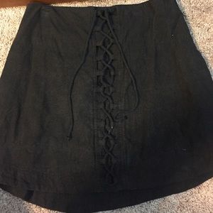 Free People Lace-Up Skirt