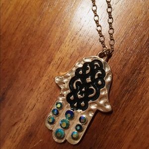 Hamsa Necklace - Hand of Fatima Necklace