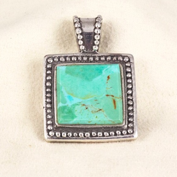Turquoise and Sterling silver pendant
