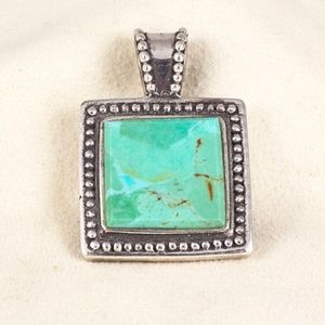 Turquoise and Sterling silver pendant