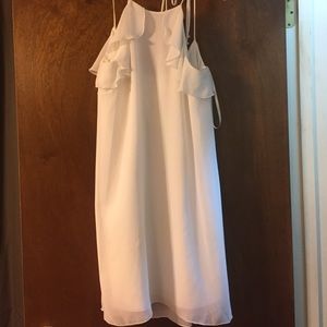 BCBG Halter Ruffled Top Dress