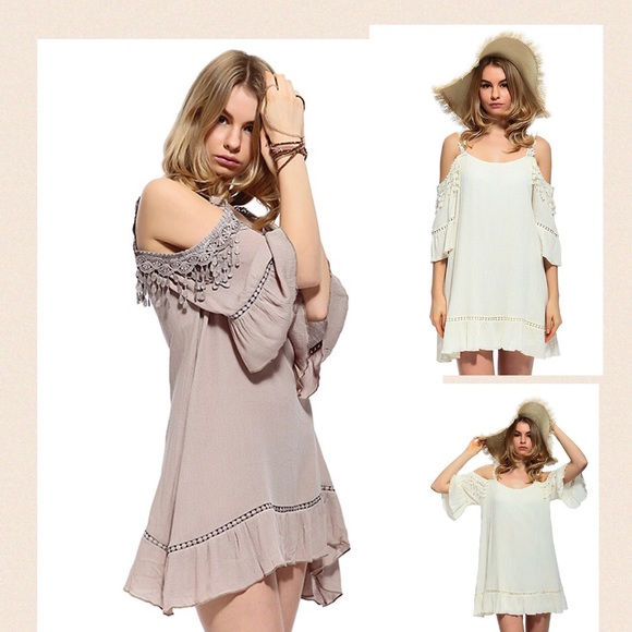 Fringed Boho Dress 1X - Picture 2 of 6