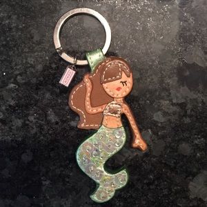 Coach Mermaid Keychain