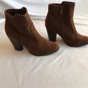 Tan ankle boots