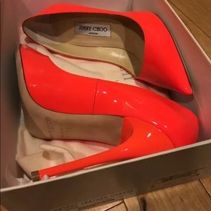 Jimmy Choo ANOUK stilettos in ORANGE