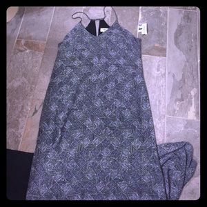 Black geometric old navy maxi dress. Size Medium.
