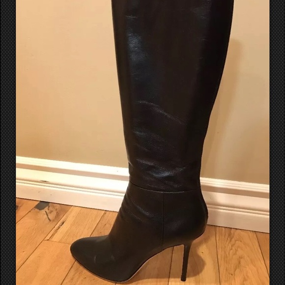 Jimmy Choo KIM KID black leather boots - Picture 2 of 4