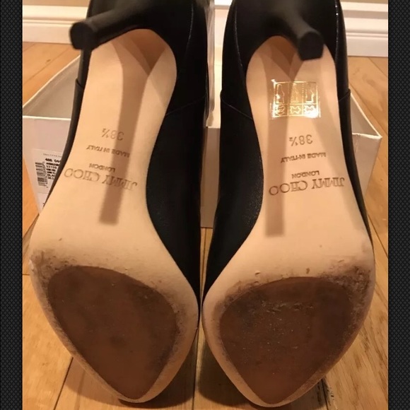 Jimmy Choo KIM KID black leather boots - Picture 4 of 4