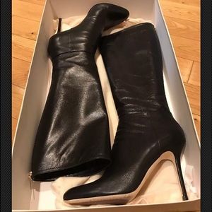 Jimmy Choo KIM KID black leather boots