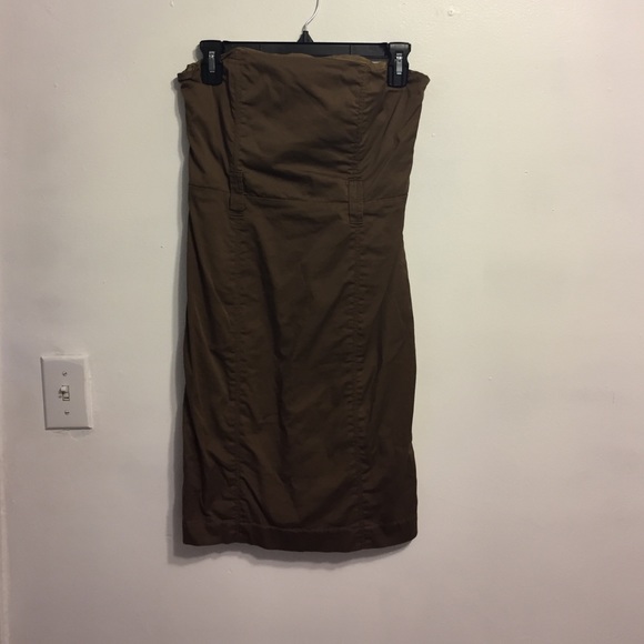 Strapless Brown Dress - Picture 1 of 4