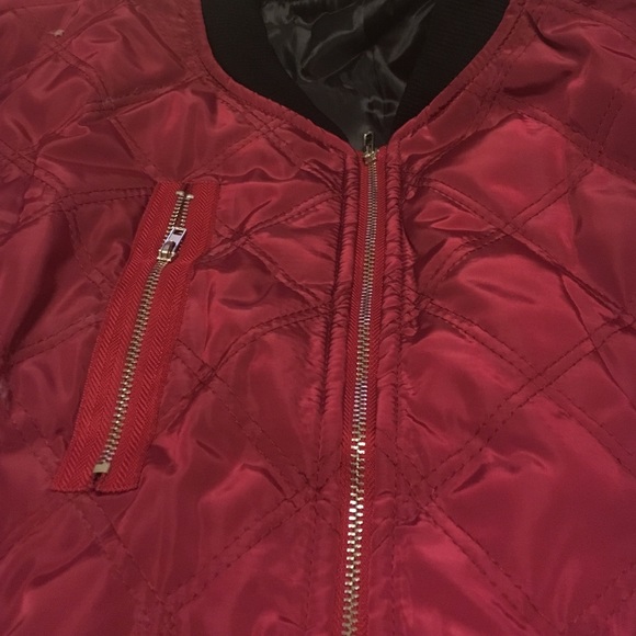 1 small left! Burgundy Bomber Jacket read sizing!! - Picture 3 of 4