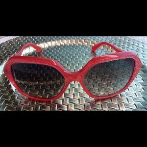 MIUMIU Sunglasses by Prada  SMU06N-A, Red Glitter