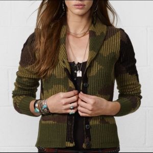 RL Denim&Supply Camo Cardigan