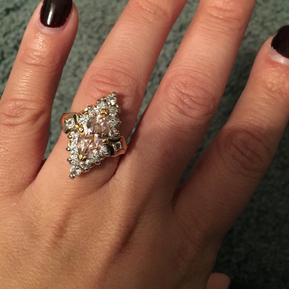 18k Gold plated CZ ring