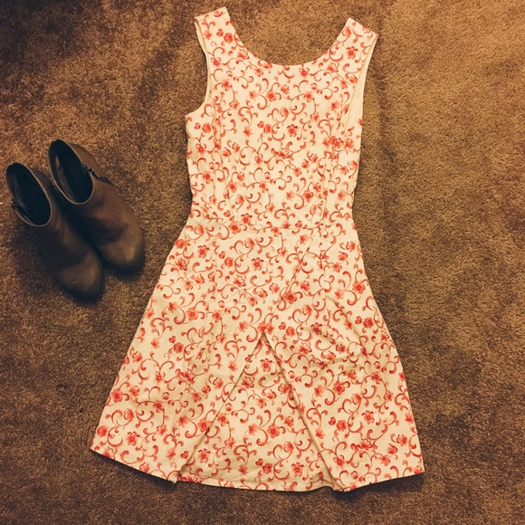 Pink and White Floral Sundress