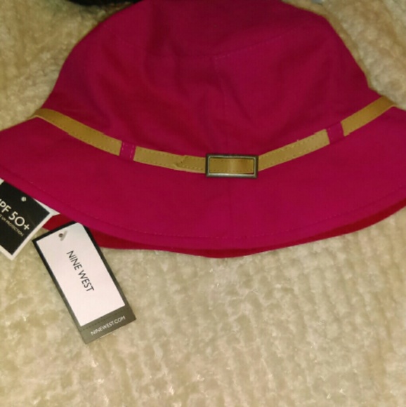 New with tags nine west hot pink upf 50 hat