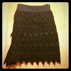 Tiered Lace Knit Shorts