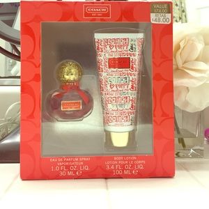 Coach perfume + body lotion set