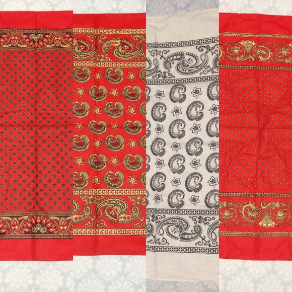 Authentic Mexican Red Badana Napkin Handkechief