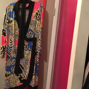 Multi colored wrap dress