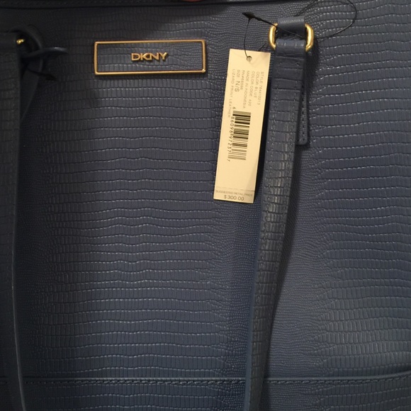 Final♥️DKNY lizard print leather shoulder tote - Picture 3 of 4