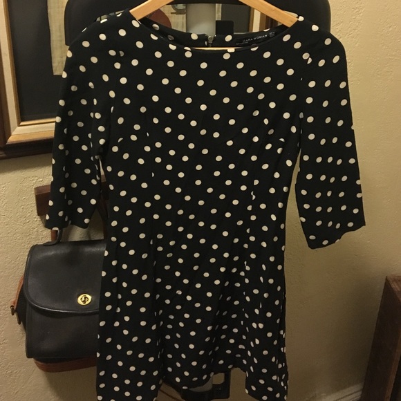 Zara mini polka dot dress