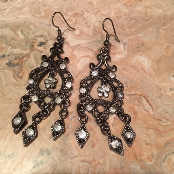 Antique teardrop earrings