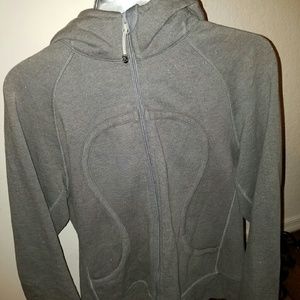 Lululemon sparkly grey scuba jacket