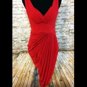 Lady in the Red Tulip Dress