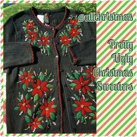 Pretty Ugly Christmas Sweater Cardigan kickit L