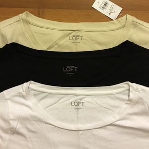 Ann Taylor Loft tees -set of three