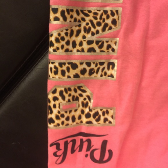 VS cheetah print pink logo sweats - Picture 2 of 3
