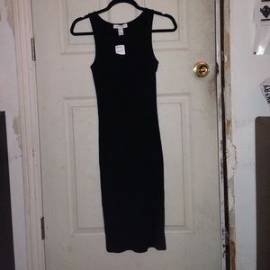 Black knee length dress