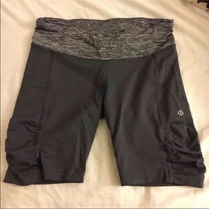 Lululemon Grey Longer shorts 8