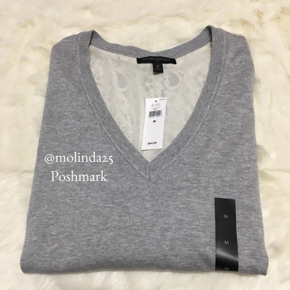 Banana Republic Lace-Back Sweater - Picture 3 of 4