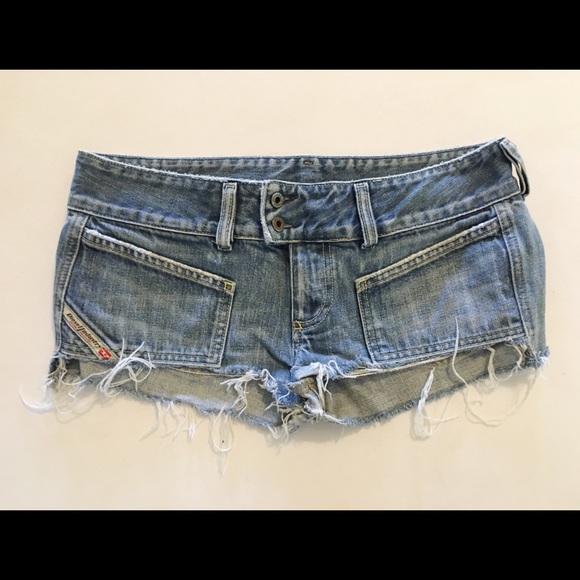 Diesel denim cutoff shorts, size 29