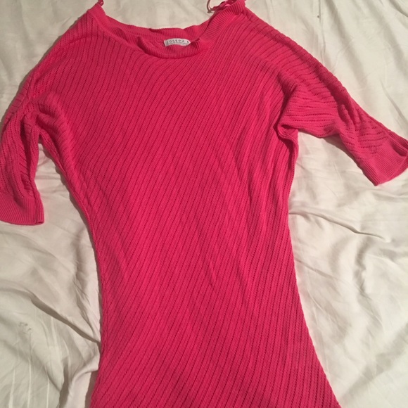 Pink scoop neck sweater