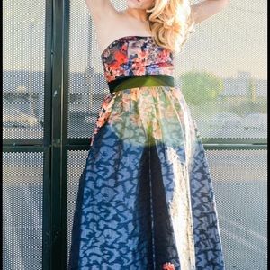 Adrianna Papell floral jacquard ball gown