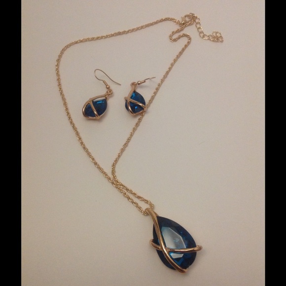 Fashion jewelry set, gold plated. New - Picture 2 of 2