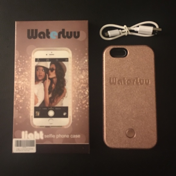Light Selfie Case for an iPhone 6 in rose gold