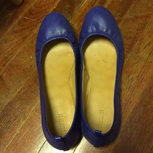 Royal blue flats