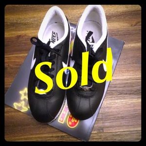 Nike Cortez Black Leather