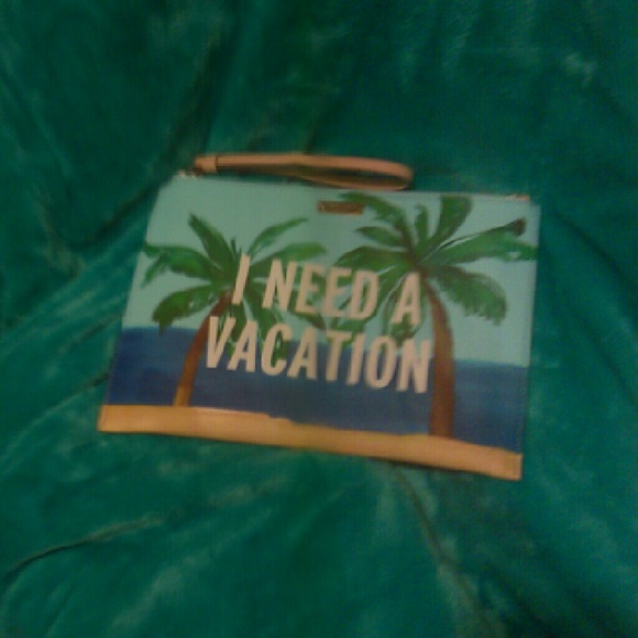 Kate Spade I Need A Vacation wristlet