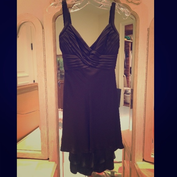 ❤️Formal Black Silk Dress