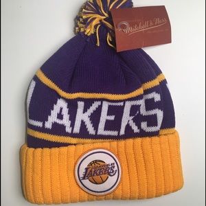 Mitchell & Ness Knitted Hat (LA Lakers NBA)